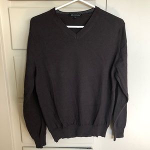 Chocolate Brown V-Neck Sweater